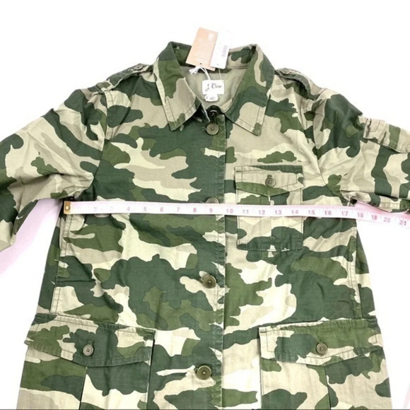 New J Crew Garment Dyed Camo Utility Jacket - Picture 8 of 8